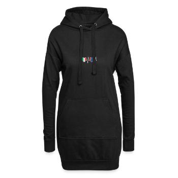 Italien und Mongolei Mongolische Fahne Flaggen - Hoodie-Kleid - Schwarz - Vorne