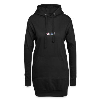 Japan und Finnland Finnische Fahne Flaggen - Hoodie-Kleid - Schwarz - Vorne