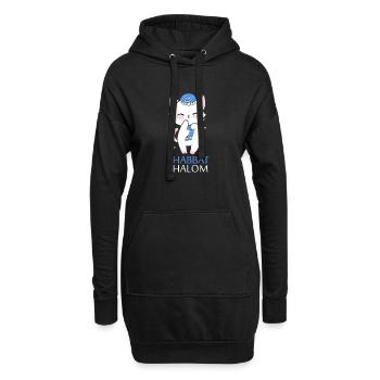 Hanoukka Hanoukka Hanoukka - Sweat-shirt à capuche long Femme - noir - Devant