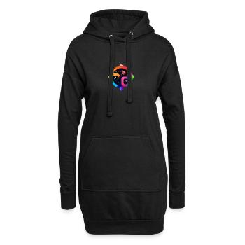 LGBTQAI+ Konturen-Vielfalt - Hoodie-Kleid - Schwarz - Vorne