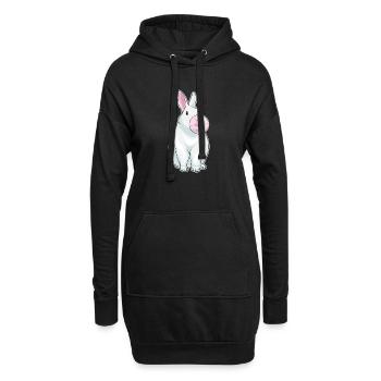 Gomme à mâcher de lapin - Sweat-shirt à capuche long Femme - noir - Devant