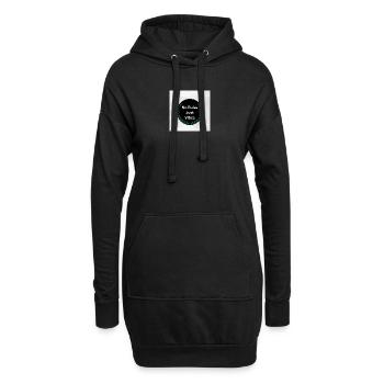 Keine Regeln, nur Vibes - Hoodie-Kleid - Schwarz - Vorne