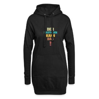 Kaufmann als Lustig - Hoodie-Kleid - Schwarz - Vorne