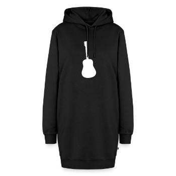 Gitarre | Musikinstrument | Band | Musiker - Hoodie-Kleid - Schwarz - Vorne