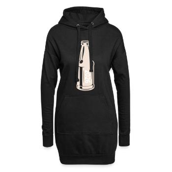 Bouteille de bière 2026 - Sweat-shirt à capuche long Femme - noir - Devant