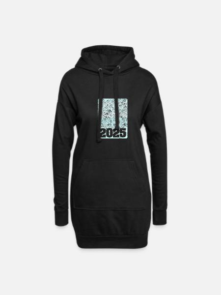 2025 - Hoodie-Kleid - Schwarz