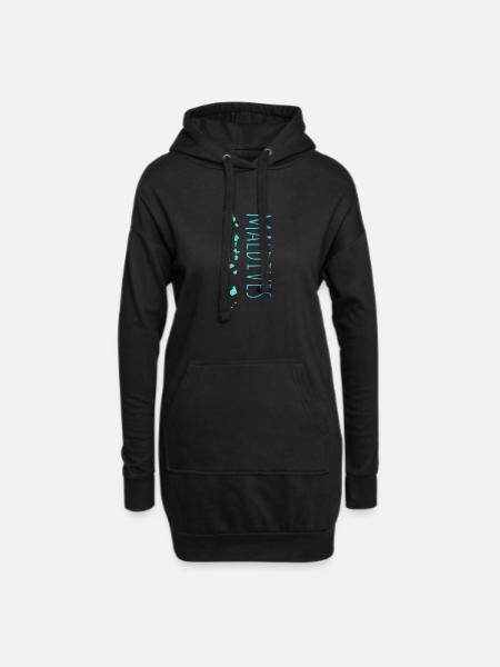 Maldives - Hoodie-Kleid - Schwarz