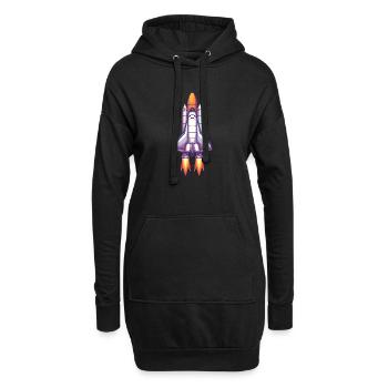 Cosmos Rocket Édition Neon - Sweat-shirt à capuche long Femme - noir - Devant
