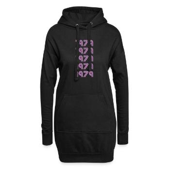 Style 1979 - Hoodie-Kleid - Schwarz - Vorne