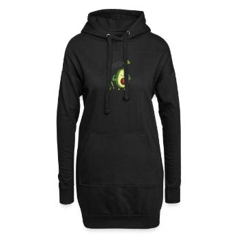 Avocat it! - Sweat-shirt à capuche long Femme - noir - Devant
