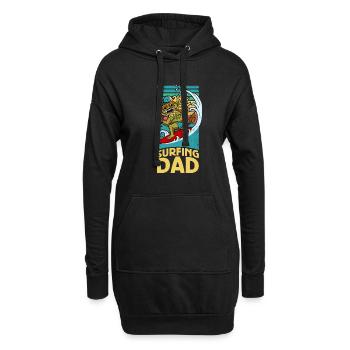 Bali Vacances d’été Barong Indonésie Vague - Sweat-shirt à capuche long Femme - noir - Devant