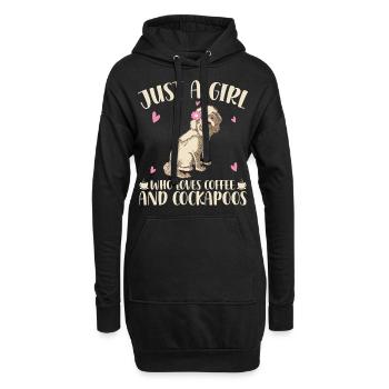 Cockapoo - Sweat-shirt à capuche long Femme - noir - Devant