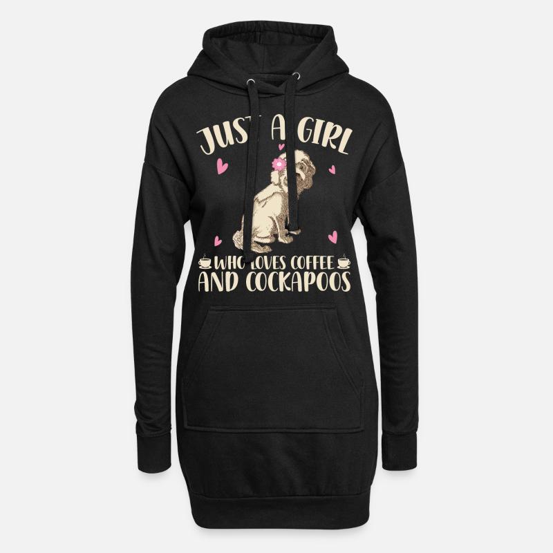 Cockapoo - Hoodie Dress - black