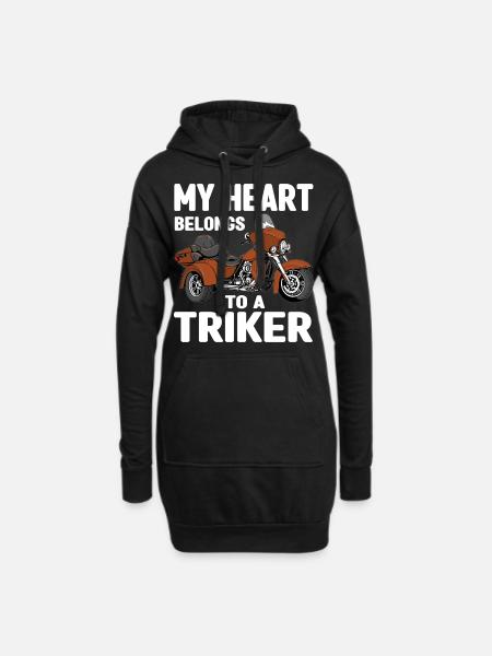Triker - Hoodie-Kleid - Schwarz