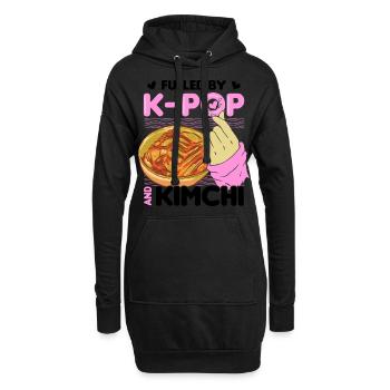 Kimchi Liebhaber Koreanische Küche Essen Geschenke - Hoodie-Kleid - Schwarz - Vorne