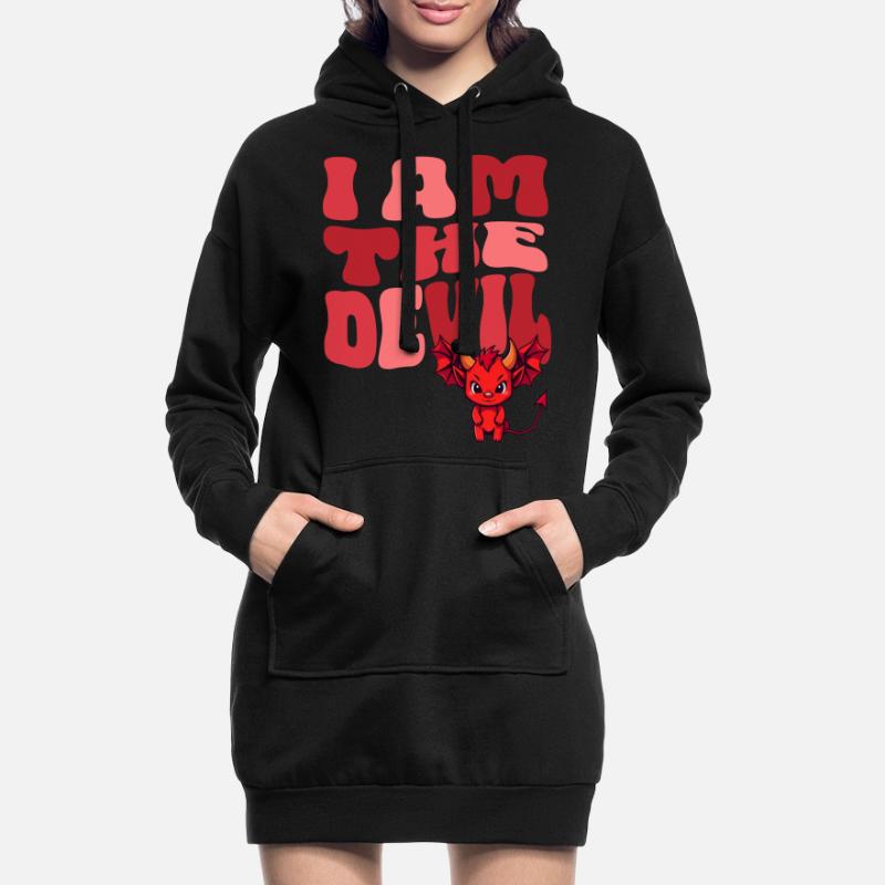 Devil Little Devil Devil Devil Woman Devil Guy Hoodie Dress