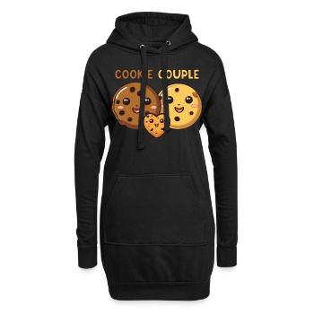 Cookie Love Duo - Sweet Laughter Together - Hoodie-Kleid - Schwarz - Vorne