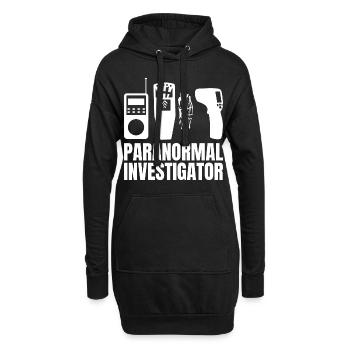 Geisterjagd Paranormal Investigator - Hoodie-Kleid - Schwarz - Vorne