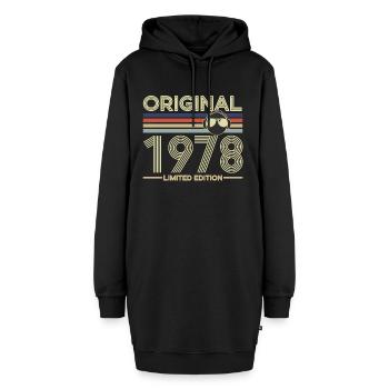1978 - Hoodie-Kleid - Schwarz - Vorne