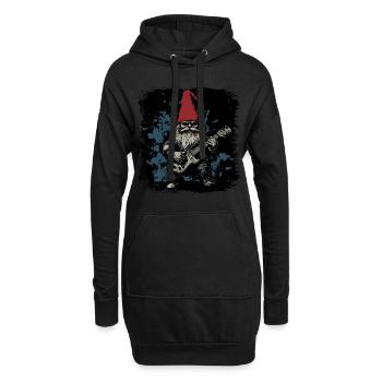 Transat nain de jardin - Sweat-shirt à capuche long Femme - noir - Devant