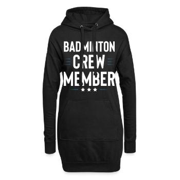 Équipe de badminton - Sweat-shirt à capuche long Femme - noir - Devant
