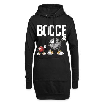 Dabbing Bocce Ball avec Jack Bocci Dab Game Bocce - Sweat-shirt à capuche long Femme - noir - Devant