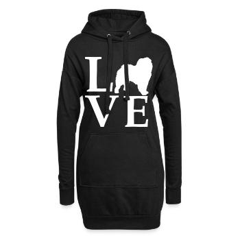 Chow Chow - Hoodie-Kleid - Schwarz - Vorne