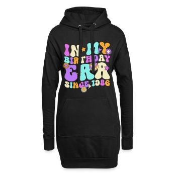 Cadeau rétro vintage pour 40 ans - Sweat-shirt à capuche long Femme - noir - Devant