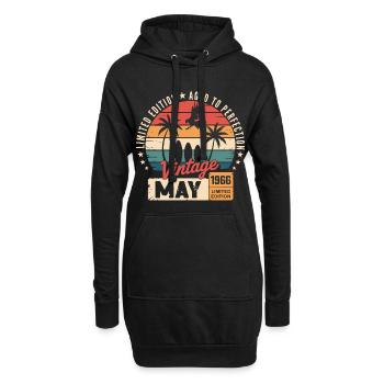 Sonderjubiläum mit diesem Entwurf Mai 1966 - Hoodie-Kleid - Schwarz - Vorne