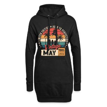 Besonderes Jubiläum mit diesem Entwurf Mai 1985 - Hoodie-Kleid - Schwarz - Vorne