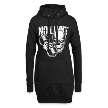 No Limit Gym - Hoodie-Kleid - Schwarz - Vorne