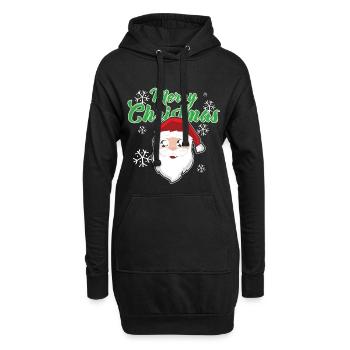 Noël Nikolaus Santa cadeau Père Noël - Sweat-shirt à capuche long Femme - noir - Devant