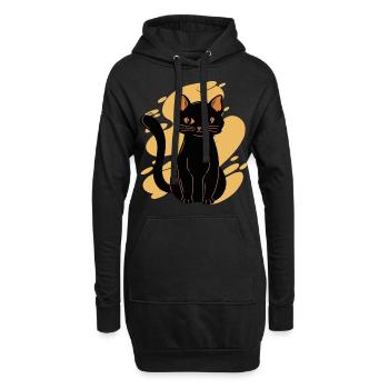 Black Cat Bombay Cat Outfit pour - Sweat-shirt à capuche long Femme - noir - Devant