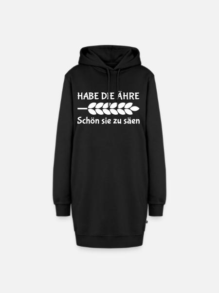 Für den Landwirt: Habe die Ähre! Schön sie zu säen - Hoodie-Kleid - Schwarz