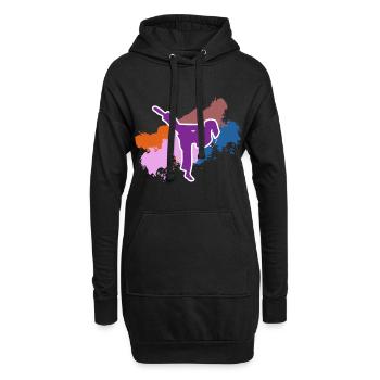 Femme Karaté Temps Libre Cadeau Karatéka Sport - Sweat-shirt à capuche long Femme - noir - Devant