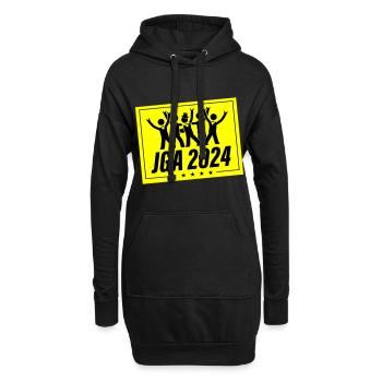 Junggesellen Abschied 2024 - Hoodie-Kleid - Schwarz - Vorne