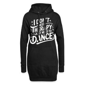 Tanzen Tänzer Tanzen - Hoodie-Kleid - Schwarz - Vorne