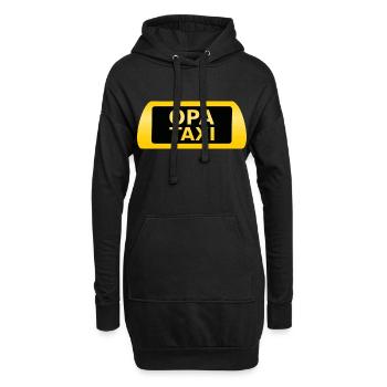 Opa Taxi - Hoodie-Kleid - Schwarz - Vorne
