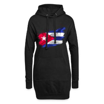 Cuba Drapeau Cuba pays - Sweat-shirt à capuche long Femme - noir - Devant
