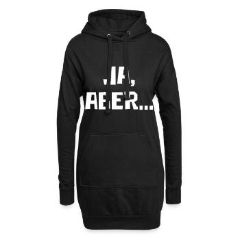 Ja, Aber... - Hoodie-Kleid - Schwarz - Vorne