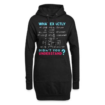 Physik Formel Scherz Lustig Mathe - Hoodie-Kleid - Schwarz - Vorne