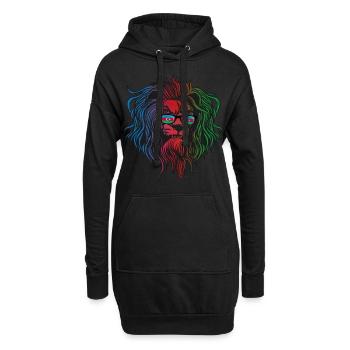 Azerbaïdjan - Sweat-shirt à capuche long Femme - noir - Devant