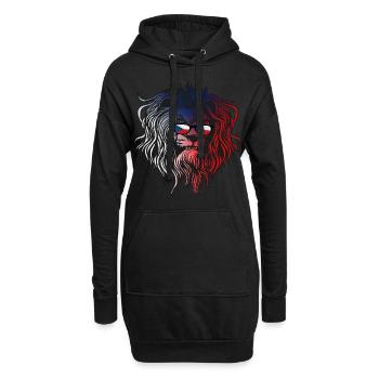 Tschechische Republik - Hoodie-Kleid - Schwarz - Vorne