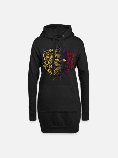 Kolumbien - Hoodie-Kleid - Schwarz