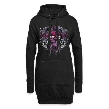 Färöer Inseln - Hoodie-Kleid - Schwarz - Vorne