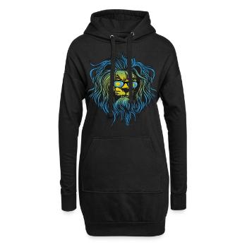 Palau - Sweat-shirt à capuche long Femme - noir - Devant