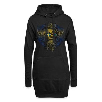 Schweden - Hoodie-Kleid - Schwarz - Vorne