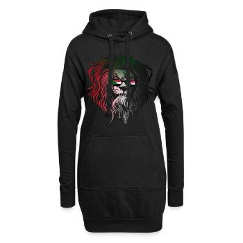 Soudan - Sweat-shirt à capuche long Femme - noir - Devant