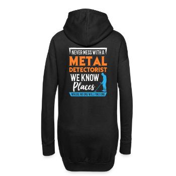 Cadeau d'accessoires pour sondes de détecteur de métaux - Sweat-shirt à capuche long Femme - noir - Dos