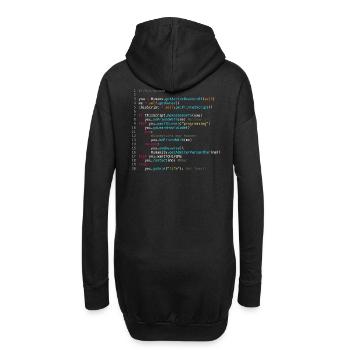 Sei mit Programmierern befreundet (in Python) - Hoodie-Kleid - Schwarz - Hinten